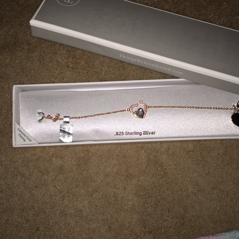 Gold plating heart bracelet